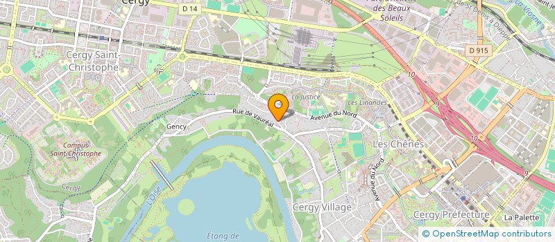 localisation de l'entreprise MONSIEUR ROMAIN CHABRIER  CERGY