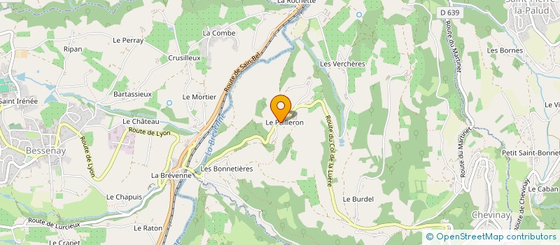 localisation de l'entreprise MONSIEUR ROMAIN CHAMBE  CHEVINAY