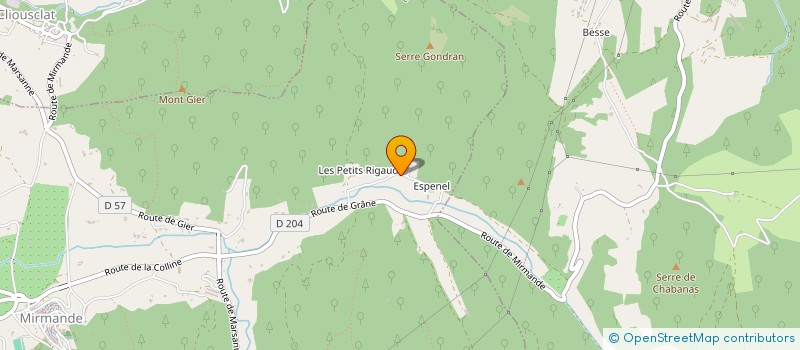 localisation de l'entreprise MONSIEUR ROMAIN CHAMBON  MIRMANDE