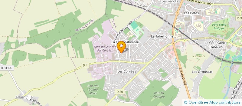 localisation de l'entreprise MONSIEUR ROMAIN CHAPERON à VERNOUILLET