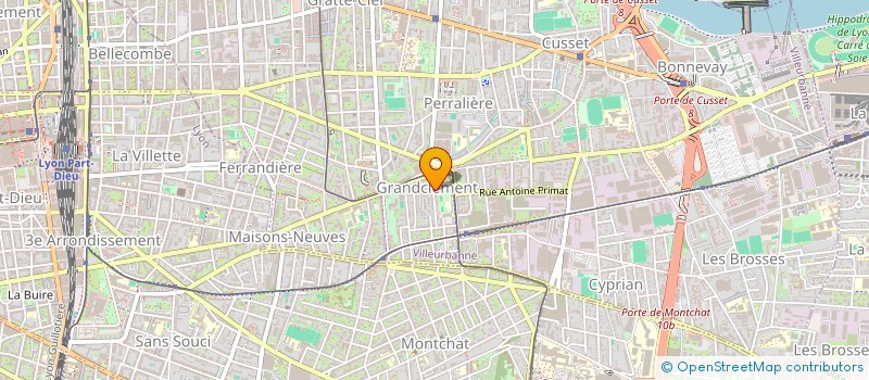 localisation de l'entreprise MONSIEUR ROMAIN CHAPLET  VILLEURBANNE