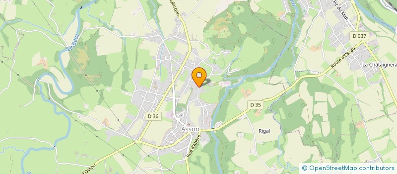 localisation de l'entreprise MONSIEUR ROMAIN CHAPON  ASSON