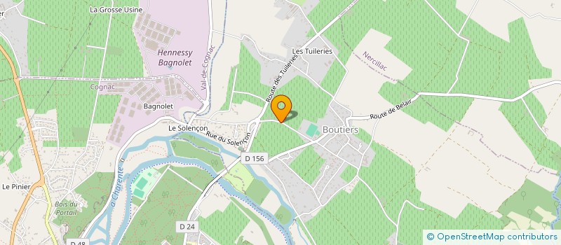 localisation de l'entreprise MONSIEUR ROMAIN CHARGE à BOUTIERS-SAINT-TROJAN