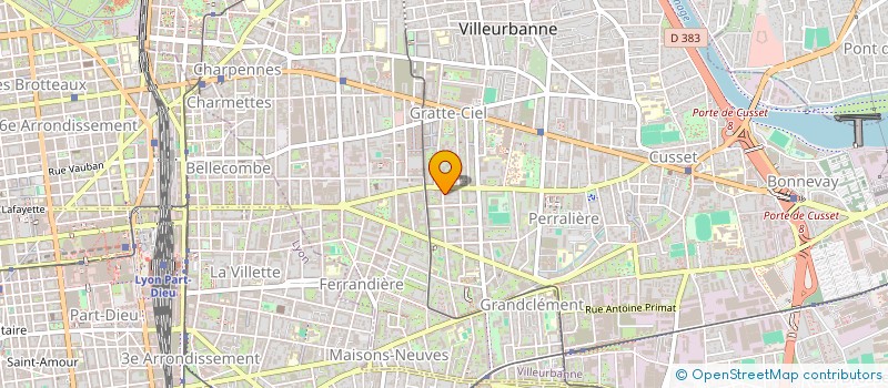 localisation de l'entreprise MONSIEUR ROMAIN CHARIERE à VILLEURBANNE