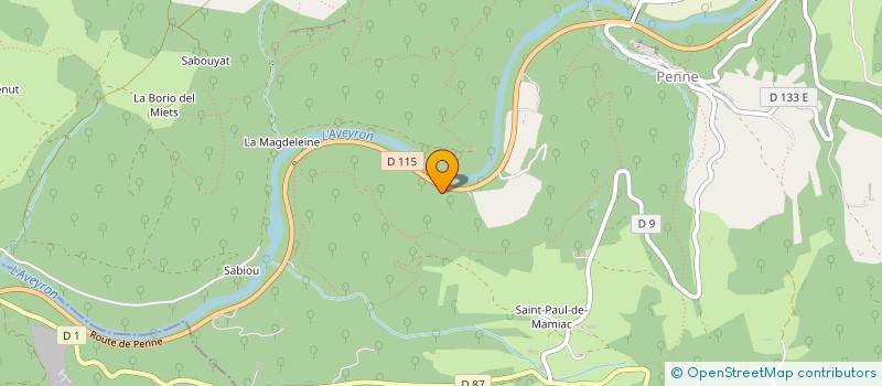 localisation de l'entreprise MONSIEUR ROMAIN CHARLES  PENNE