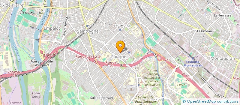 localisation de l'entreprise MONSIEUR ROMAIN CHARPENTIER  TOULOUSE
