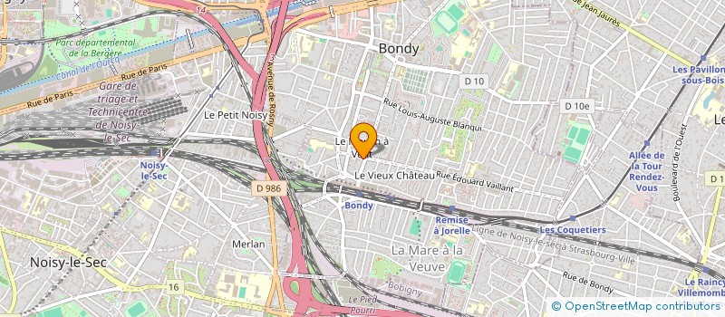 localisation de l'entreprise MONSIEUR ROMAIN CHARPENTIER  BONDY