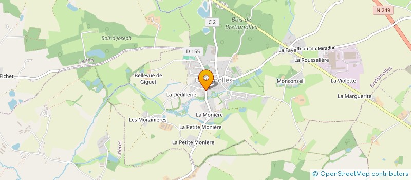 localisation de l'entreprise MONSIEUR ROMAIN CHARPENTREAU  BRETIGNOLLES