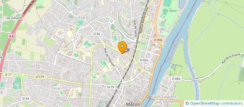 localisation de l'entreprise MONSIEUR ROMAIN CHARTIER  MACON