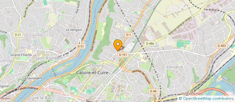 localisation de l'entreprise MONSIEUR ROMAIN CHARVET  CALUIRE-ET-CUIRE