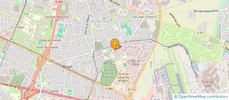 localisation de l'entreprise MONSIEUR ROMAIN CHASSARD  BRON