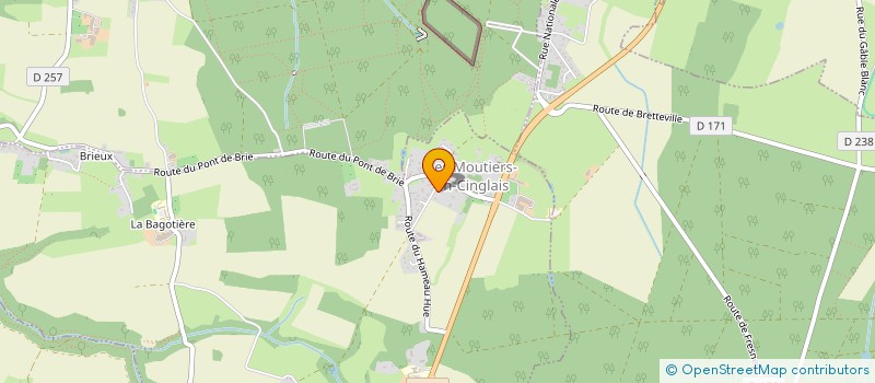 localisation de l'entreprise MONSIEUR ROMAIN CHATEL  LES MOUTIERS-EN-CINGLAIS