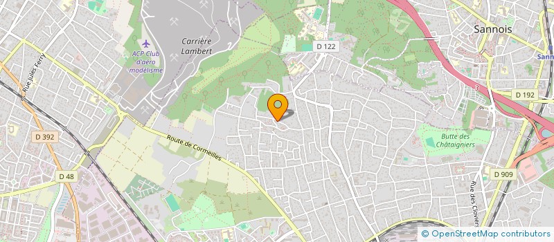 localisation de l'entreprise MONSIEUR ROMAIN CHAUFOURNAIS  ARGENTEUIL