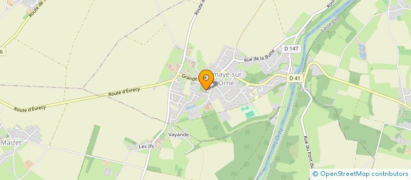 localisation de l'entreprise MONSIEUR ROMAIN CHAUVEAU  AMAYE-SUR-ORNE