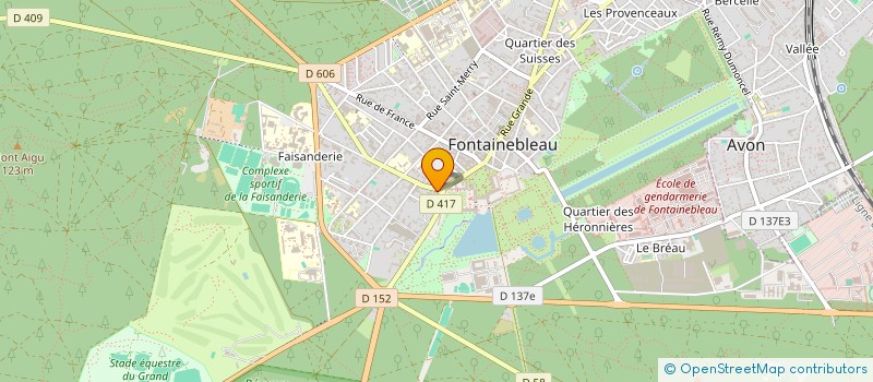 localisation de l'entreprise MONSIEUR ROMAIN CHEMINADE  FONTAINEBLEAU