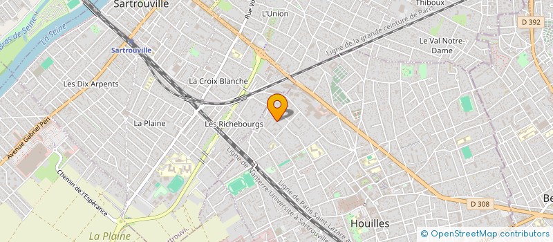 localisation de l'entreprise MONSIEUR ROMAIN CHERON  HOUILLES