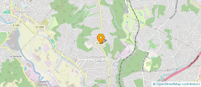 localisation de l'entreprise MONSIEUR ROMAIN CHEVALIER à LA ROQUETTE-SUR-SIAGNE