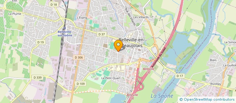 localisation de l'entreprise MONSIEUR ROMAIN CHEVALLIER  BELLEVILLE-EN-BEAUJOLAIS