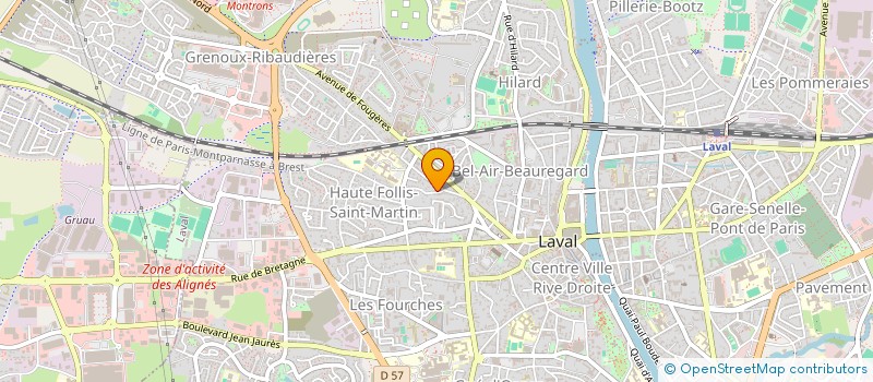 localisation de l'entreprise MONSIEUR ROMAIN CHEVILLON à LAVAL