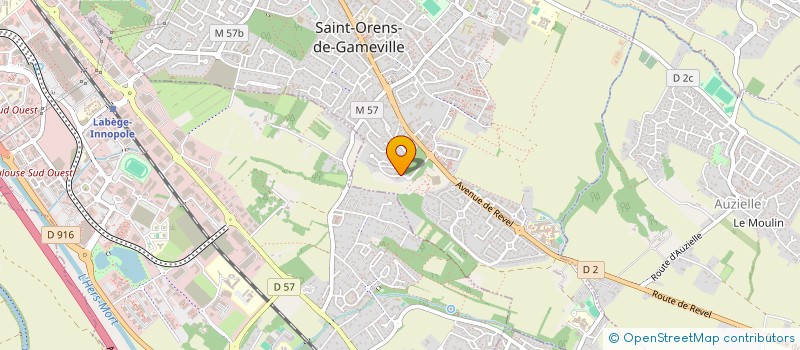 localisation de l'entreprise MONSIEUR ROMAIN CHEVILLON  SAINT-ORENS-DE-GAMEVILLE