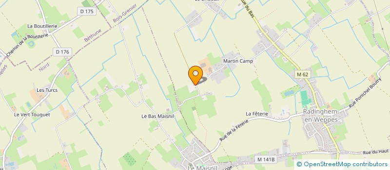 localisation de l'entreprise MONSIEUR ROMAIN CHIRAT  RADINGHEM-EN-WEPPES