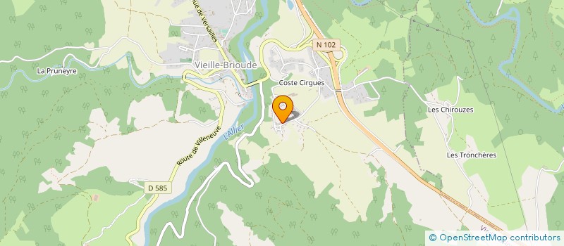 localisation de l'entreprise MONSIEUR ROMAIN CHOLLET  VIEILLE-BRIOUDE