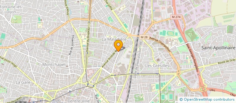 localisation de l'entreprise MONSIEUR ROMAIN CHORVOZ à DIJON