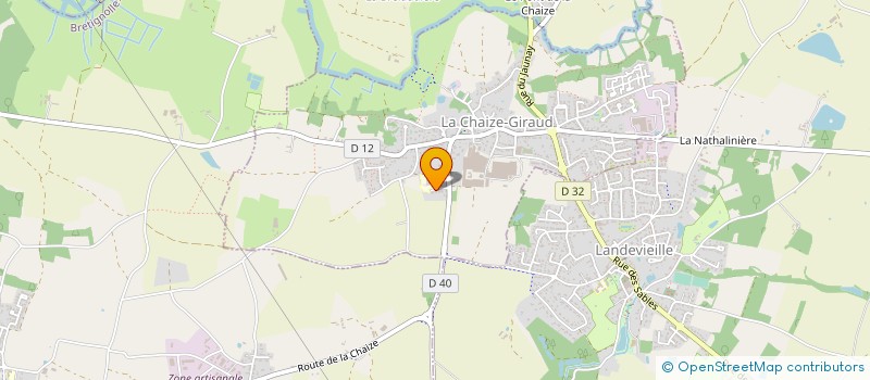 localisation de l'entreprise MONSIEUR ROMAIN CHUSSEAU  LA CHAIZE-GIRAUD