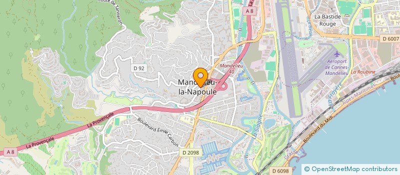 localisation de l'entreprise MONSIEUR ROMAIN CIACCAFAVA  MANDELIEU-LA-NAPOULE