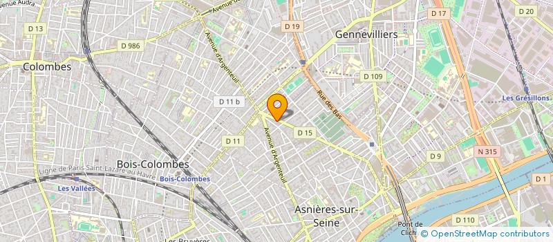 localisation de l'entreprise MONSIEUR ROMAIN CIRET  LA GARENNE-COLOMBES