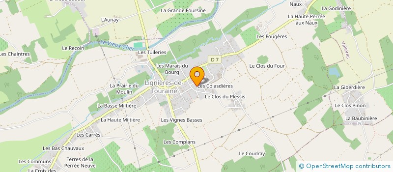 localisation de l'entreprise MONSIEUR ROMAIN CLAUDY  LIGNIERES-DE-TOURAINE