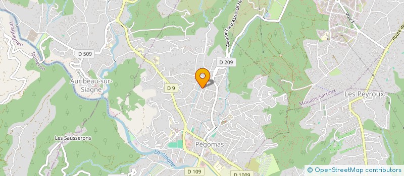 localisation de l'entreprise MONSIEUR ROMAIN CLAUSON  PEGOMAS