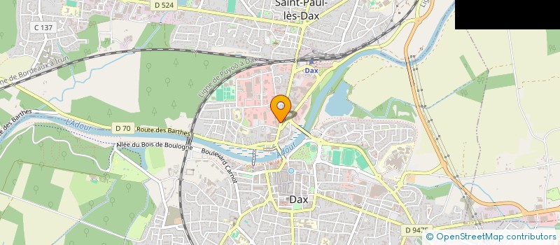 localisation de l'entreprise MONSIEUR ROMAIN CLAVERIE à DAX