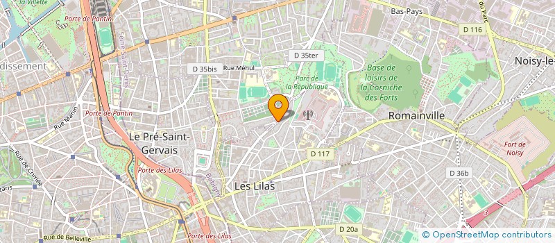 localisation de l'entreprise MONSIEUR ROMAIN CLEMENT à LES LILAS