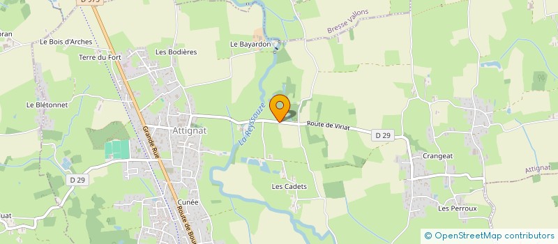 localisation de l'entreprise MONSIEUR ROMAIN CLEMENT  ATTIGNAT