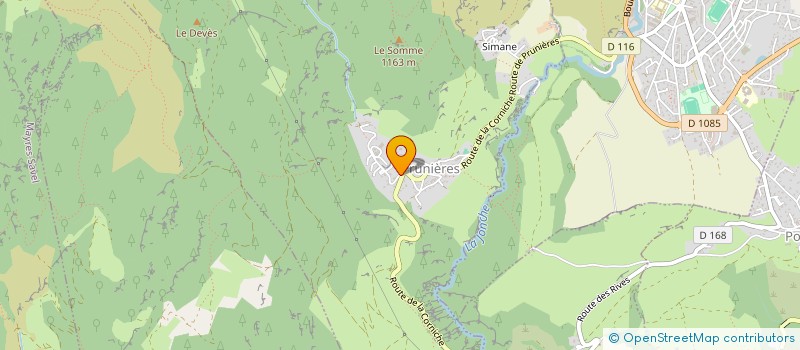 localisation de l'entreprise MONSIEUR ROMAIN CLERC  PRUNIERES