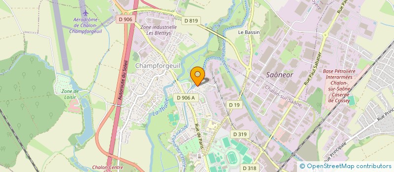 localisation de l'entreprise MONSIEUR ROMAIN COCHART  CHAMPFORGEUIL