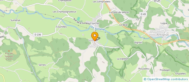 localisation de l'entreprise MONSIEUR ROMAIN COLLGON à VEBRET