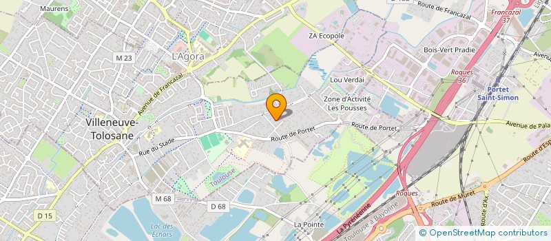 localisation de l'entreprise MONSIEUR ROMAIN COLLINET à VILLENEUVE-TOLOSANE