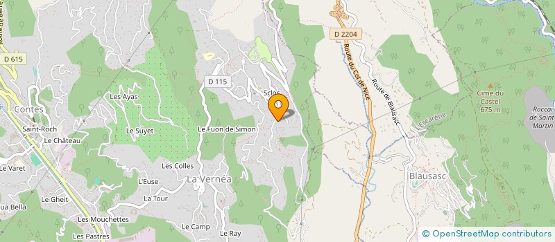 localisation de l'entreprise MONSIEUR ROMAIN COMBE  CONTES