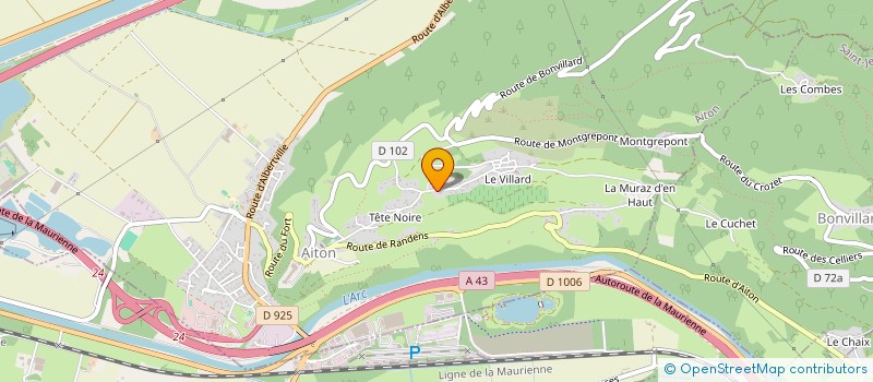 localisation de l'entreprise MONSIEUR ROMAIN COMBET  VAL-D'ARC