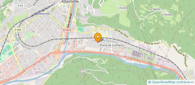 localisation de l'entreprise MONSIEUR ROMAIN CONORT  ALBERTVILLE