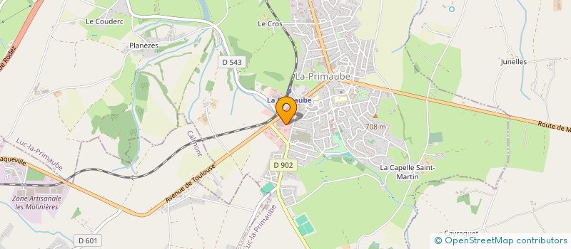 localisation de l'entreprise MONSIEUR ROMAIN CONSTANS  LUC-LA-PRIMAUBE