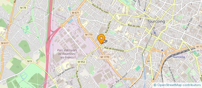 localisation de l'entreprise MONSIEUR ROMAIN CONSTANT  TOURCOING