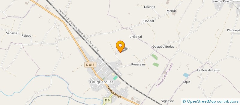 localisation de l'entreprise MONSIEUR ROMAIN CONTE  FAUGUEROLLES