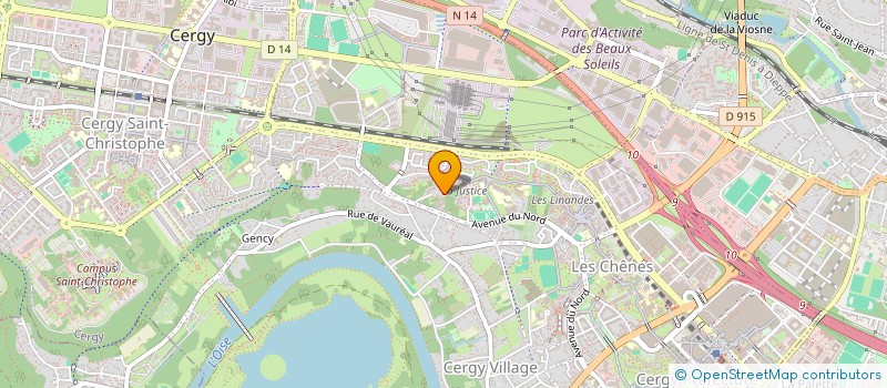 localisation de l'entreprise MONSIEUR ROMAIN COQUARD  CERGY