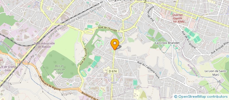 localisation de l'entreprise MONSIEUR ROMAIN CORNUEAU à ANGOULEME