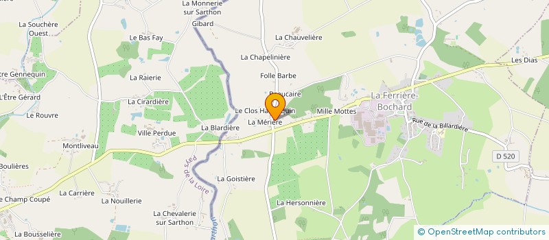 localisation de l'entreprise MONSIEUR ROMAIN COSNARD à LA FERRIERE-BOCHARD