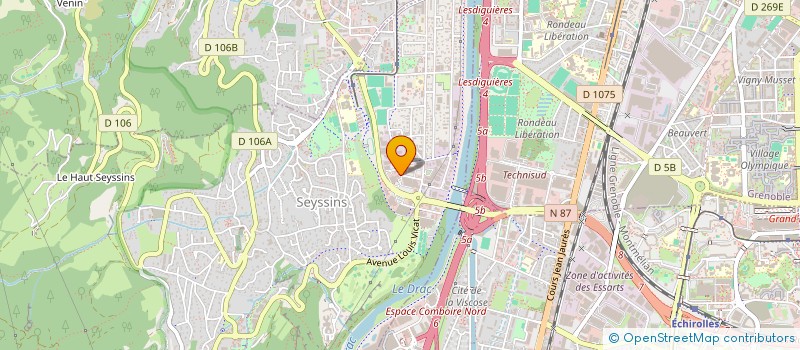 localisation de l'entreprise MONSIEUR ROMAIN COSNEFROY à SEYSSINS