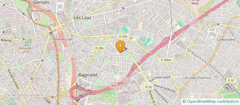 localisation de l'entreprise MONSIEUR ROMAIN COSTA à BAGNOLET